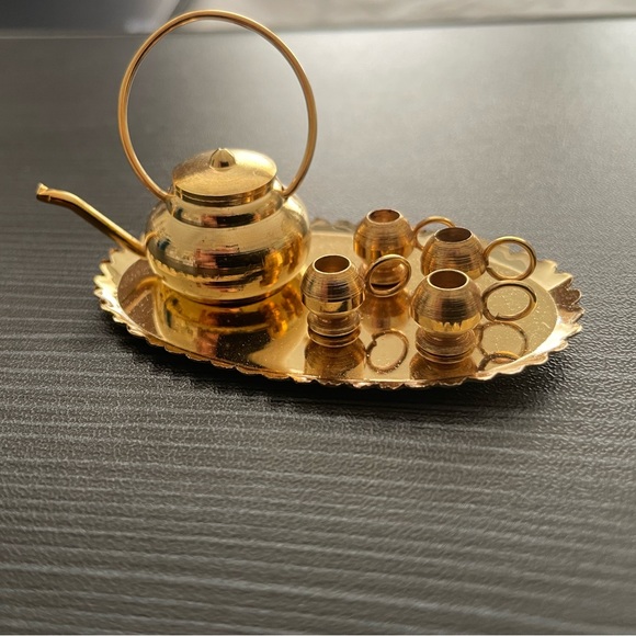 Other Vintage Miniature Gold Plated Tea Set 6 Pc Poshmark